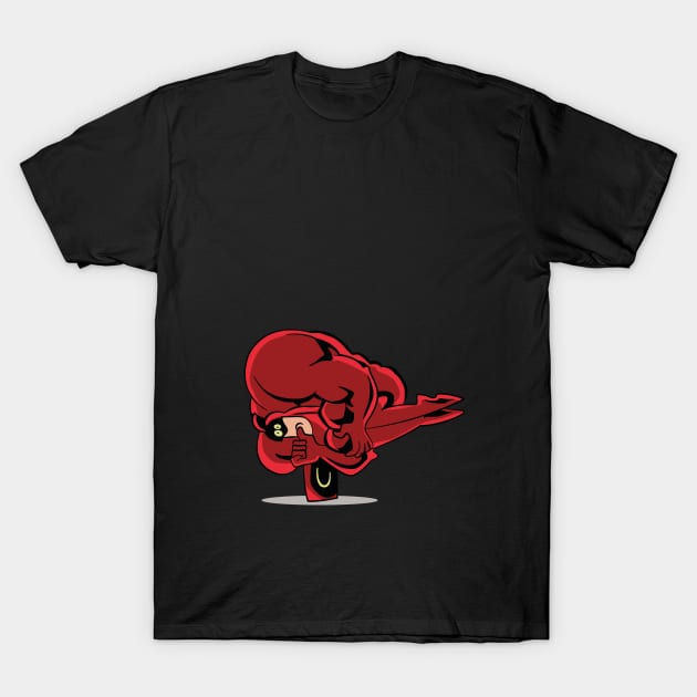 Crimson Chin T-Shirt by tdK